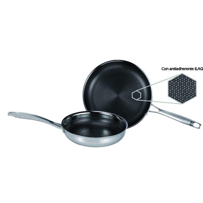 SARTENES ACERO INOXIDABLE  24Y 28CM