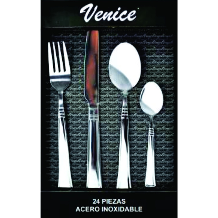 JUEGO DE CUBIERTOS PARA 6 PERSONAS  (24PZS)