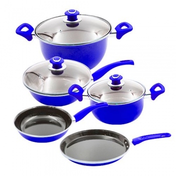 BATERIA DE COCINA DE PELTRE ULTRA-PESADO 8PZS