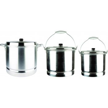 JUEGO 3 VAPORERAS DE ALUMINIO TRIPE FUERTE
